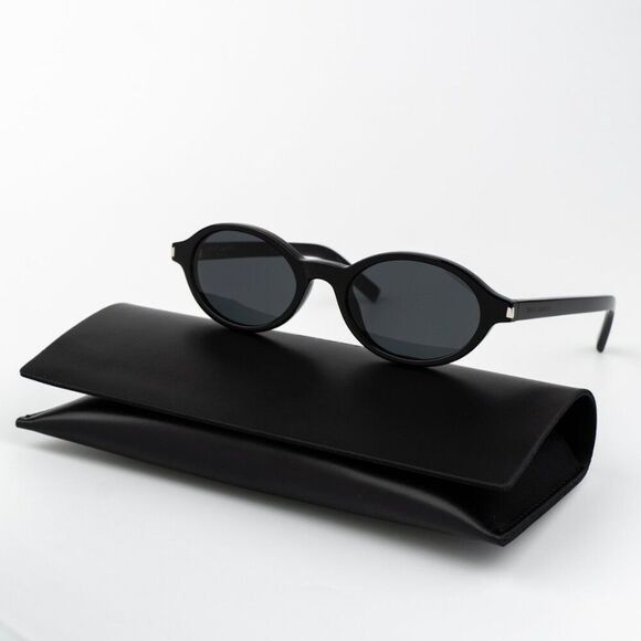Saint Laurent Women Sunglasses Black Oval SL751 JEANNE 001 BRAND NEW